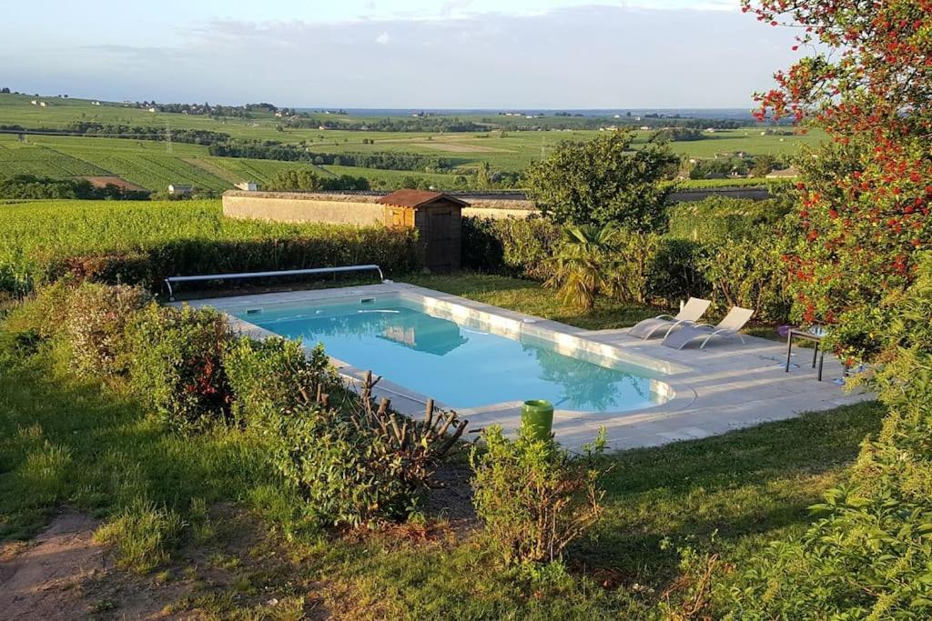 Au Coeur Des Vignes Moulin A Vent Apartment La Chapelle-de-Guinchay ภายนอก รูปภาพ